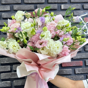  Antalya Flower Delivery Large Mixed Eastoma Lisianthus Bouquet