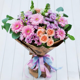  Antalya Flower Order Bouquet Mixed roses Gerbera chrysanthemum