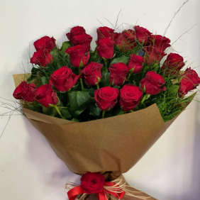  Antalya Florist 25 Red Rose Bouquet